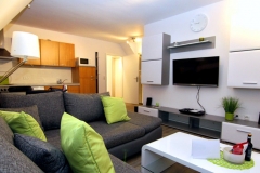 Ferienwohnung Möwe Kombiniertes Wohnzimmer