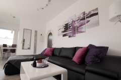 Wohnzimmer Ferienwohnung Krabbe